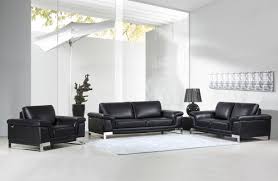 ella black leather sofa collection