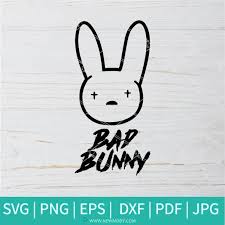 Valentines design elements sparkling shiny red decor. Bad Bunny Logo Svg Bad Bunny Clipart