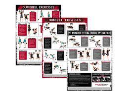 exercise poster 3 pack powerblock