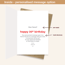 30 birthday wishes card 30th bday wife