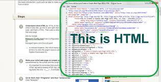 create a simple web page with html step