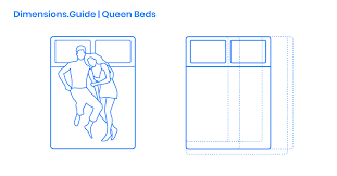 Queen Size Bed Dimensions Drawings Dimensions Guide