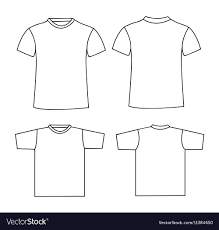 blank t shirt template front and back
