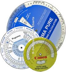 Circular Slide Rule Calculators Wheel Chart Volvelles By