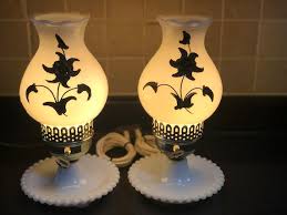 Hurricane Lamps With Brass Fl