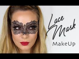 lace mask makeup tutorial halloween