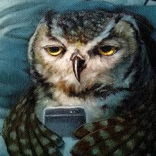 Night Owl Canvas Wall Art 12