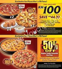 Klaim promo pizza hut hari ini untuk berbagai menu terlaris. Pizza Hut Malaysia 50 Super Saving Pizza Coupons Promotion Pizza Hut Pizza Hut Coupon Printable Coupons