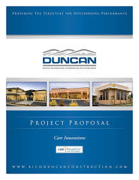 Duncan Construction Designpoint Inc Proposal Covers Proposal