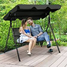 Outdoor Porch Swing Canopy Patio Swing