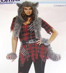 new she wolf halloween costume size