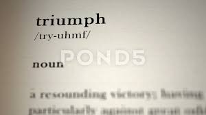 triumph definition stock video pond5