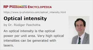 optical intensity explained by rp