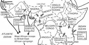 History, map and timeline of africa 1914 ce, where the european powers have divided almost the whole continent up between them. First World War Archives Africa Research Institute