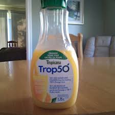 calories in tropicana trop50 orange juice