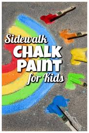 Washable Sidewalk Chalk Paint