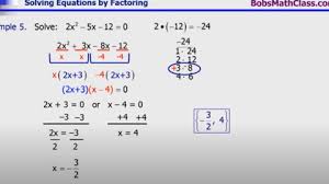 5 5 Factoring Binomials Bobs Math Class