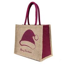 h b craft jute gift bag for christmas
