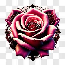 elegant pink rose in