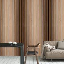 Oak Acoustic Slat Wall Panel 2 4m X 0