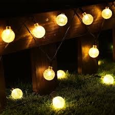 Details About Sctl Globe String Lights 20 Ft 30 Crystal Balls Waterproof Led Fairy Lights