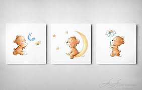 Cute Teddy Bears Prints Printable Art