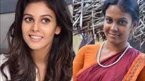 serial actress with makeup and without