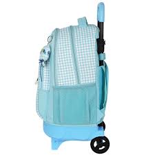 backpack with wheels blackfit 8 vichy 45 cm
