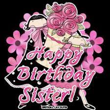 Animated gif pics of best wishes for your sister's birthday. Happy Birthday Sister Flowers Glitter Gif 350 350 Happy Birthday Sister Birthday Gif Happy Birthday