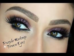 purple makeup for brown eyes eye