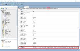 how to edit table comments with oracle
