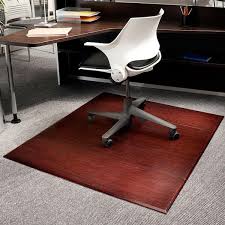 bamboo tri fold office chair mat