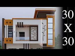 30x30 House Design With Car Parking