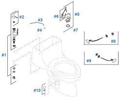 Gabrielle Toilet Replacement Parts By