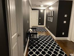 Black Matte Paint Hallway Black Walls