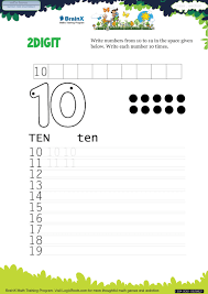 2 digit math worksheet for kindergarten