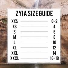 Check Your Size Here Then Shop Zyia Active In 2019