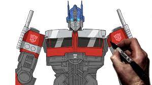 how to draw optimus prime step by