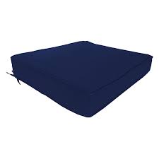 Navy Blue Canvas Gusseted Outdoor Deep