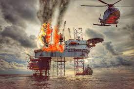 oil rig oil field explosion and injury