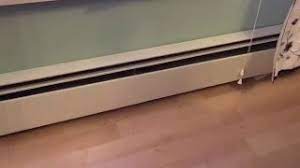 trapped air from baseboard heater