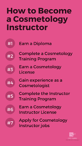 7 steps to become a cosmetology instructor