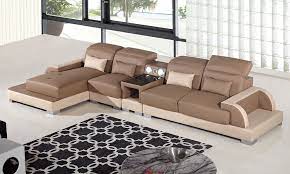 Ritz Two Tone Modern Sectional Sofa