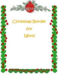 Microsoft Word Christmas Borders Free Download Best