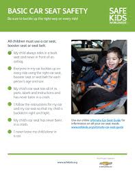 Basic Car Seat Safety Checklist Safe