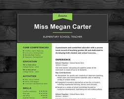 Teacher Resume Template for Word  Free Cover Letter Template  Creative  Resume Template   