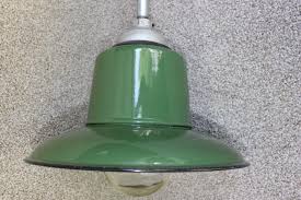green enamel exterior light