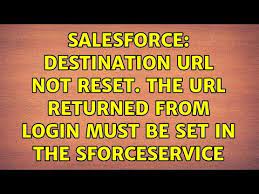 sforce destination url not reset