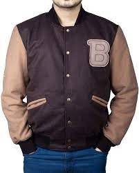 Attire Trends EASTIFIED Mens Brown Varsity Letterman Jacket - Letter B  Patch Flight Bomber Wool Jacket (XX-Small, Brown Wool) at Amazon Mens  Clothing store