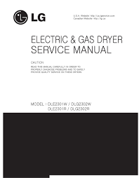 This video is for training and service purposes only. Lg Dle2301w Service Manual Pdf Download Manualslib